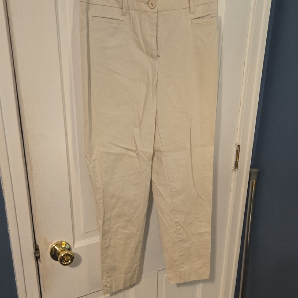 Talbots Beige Straight Leg Pants